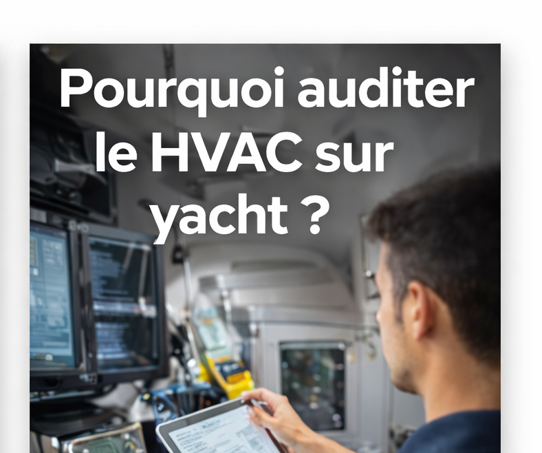Audit HVAC marine sur yacht
