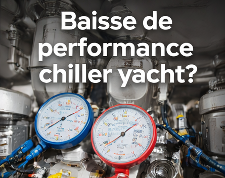 Chiller yacht : baisse de performance