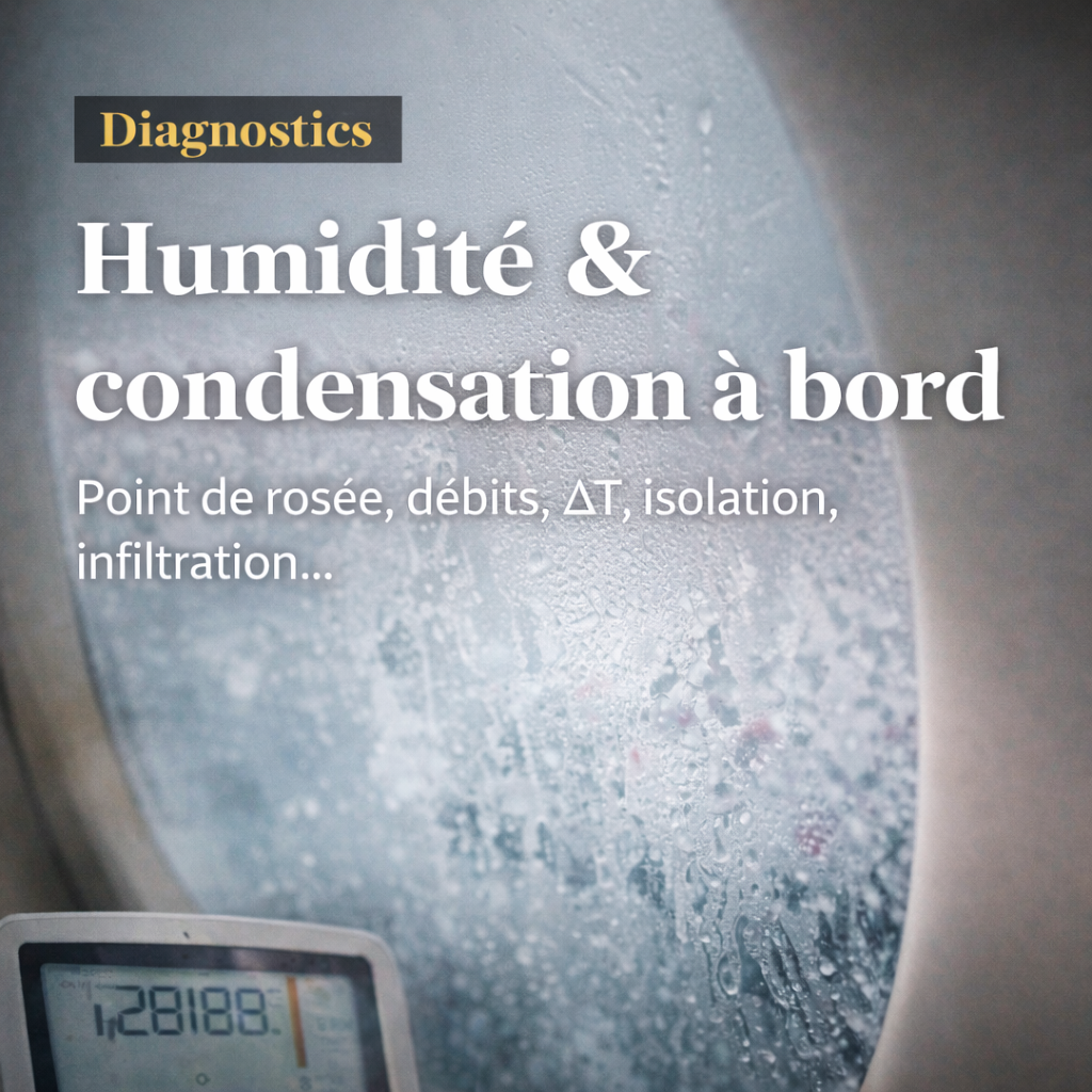 Humidité & condensation à bord : diagnostic