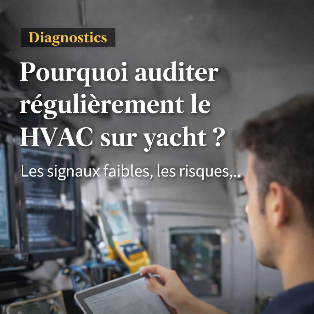 Audit HVAC marine sur yacht