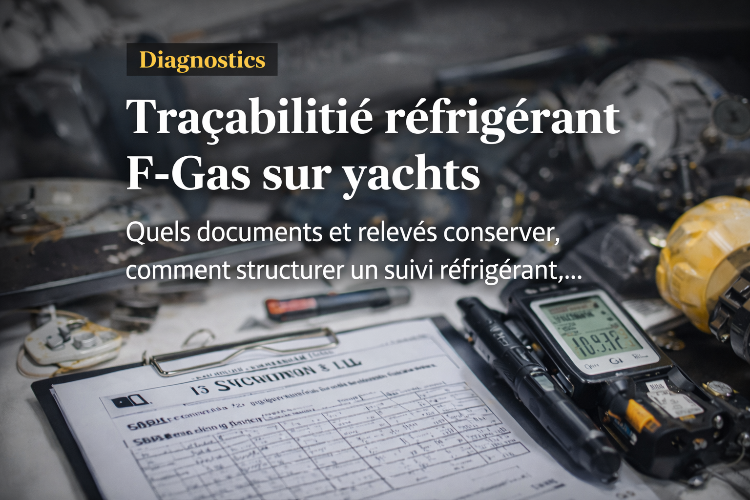F-Gas sur yachts : traçabilité