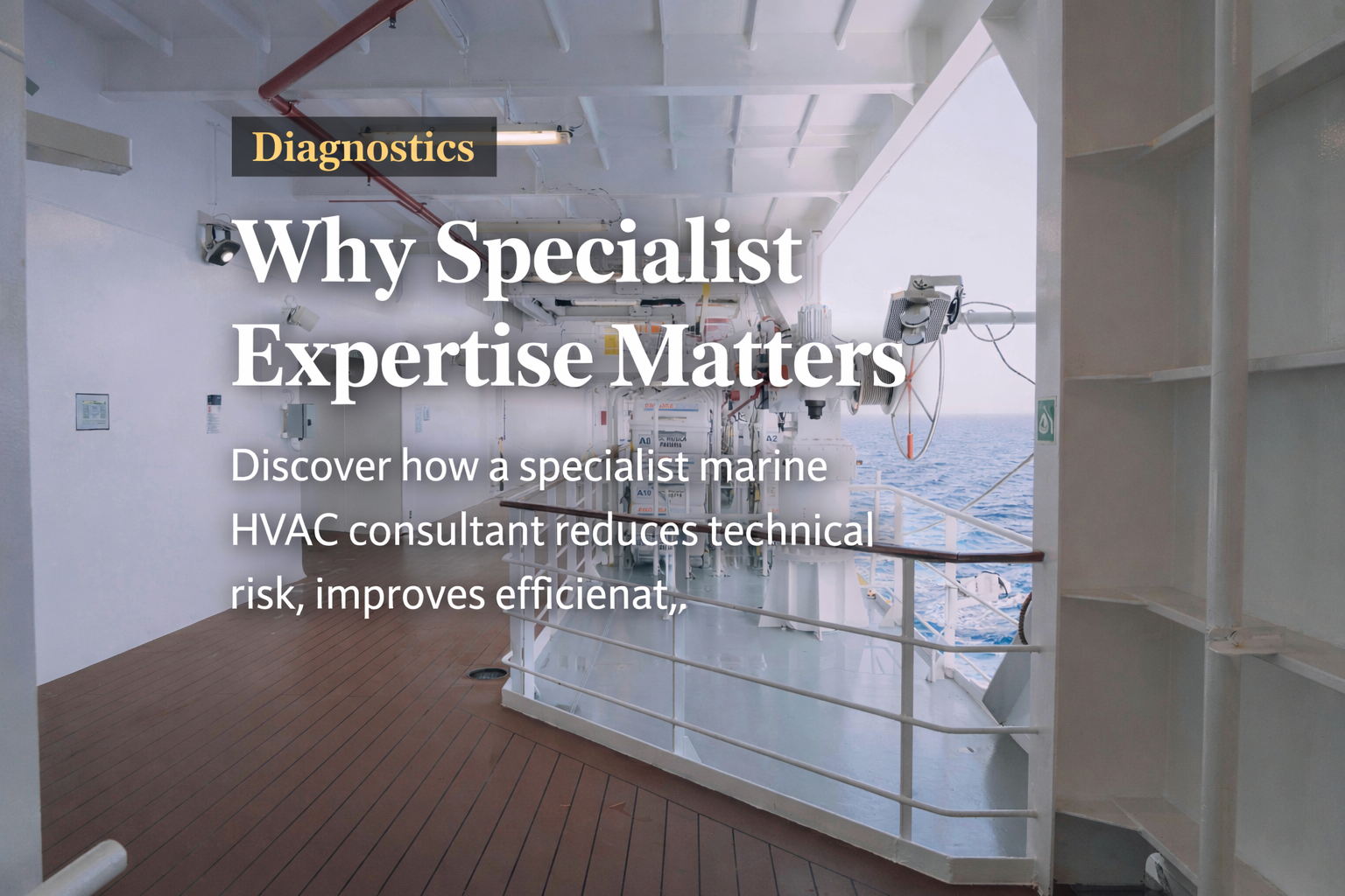 Marine HVAC Consultant — specialist expertise for vessel performance